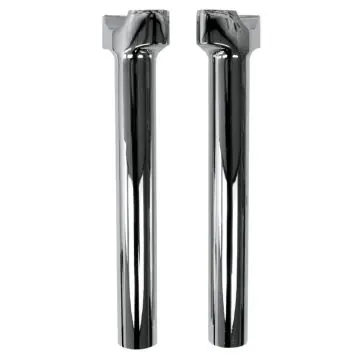 Chrome Straight 10" Rise, 1 1/4" Thick, 1" Mount Handlebar Risers for Harley-Davidson Free Shipping