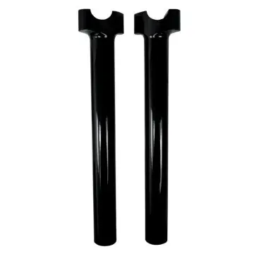 Money Back Guarantee Gloss Black Straight 12" Rise, 1 1/4" Thick, 1" Mount Handlebar Risers for Harley-Davidson