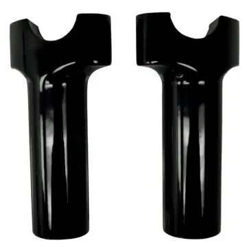 Gloss Black Straight 4.5" Rise, 1 1/4" Thick, 1" Mount Handlebar Risers for Harley-Davidson Budget