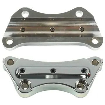 High Quality Hill Country Customs Chrome Gorilla Grabber Handlebar Riser Top Clamp for most 1990 and newer Harley-Davidson Dyna Softail and Sportster models
