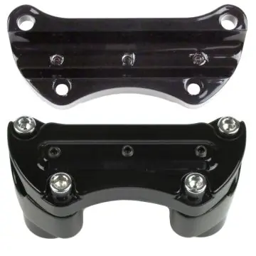 Hill Country Customs Gloss Black Gorilla Grabber Handlebar Top Clamp Riser Kit for most 1990 and newer Harley-Davidson Dyna Softail and Sportster models Buy Today