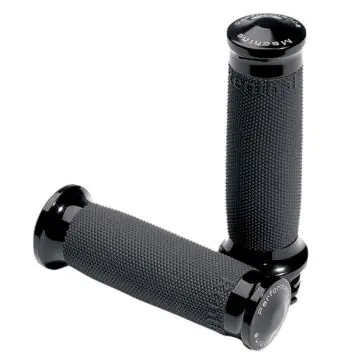 Weekend Sale PM Performance Machine Black Contour Grips for 2008 & Newer Harley-Davidson Touring models
