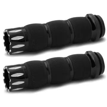 RC Components Rival Eclipse Cushioned Grips for 1996 & Newer Harley-Davidson models with Throttle Cables Best Seller