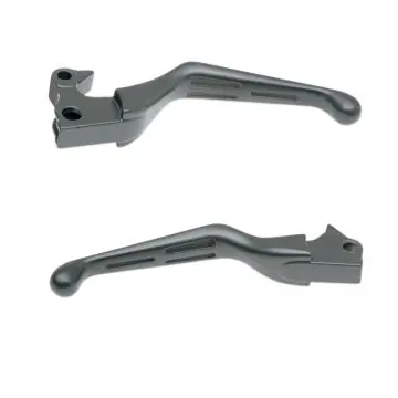 Satin Black Slotted Wide Blade Levers for 2004-2013 Harley-Davidson Sportster models Free Returns