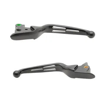 Satin Black Slotted Wide Blade Levers for 2015-2017 Harley-Davidson Softail models with clutch cable Today Only