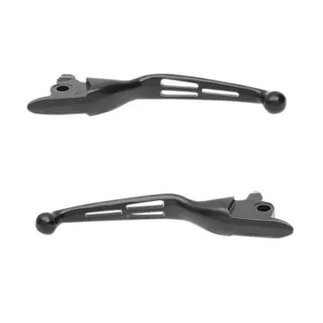 Satin Black Slotted Wide Blade Levers for 2017 and newer Harley-Davidson Touring, 2019 and newer Trike models Exclusive