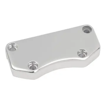 Smooth Chrome 1 Piece Handlebar Riser Top Clamp for Harley-Davidson models Special Offer