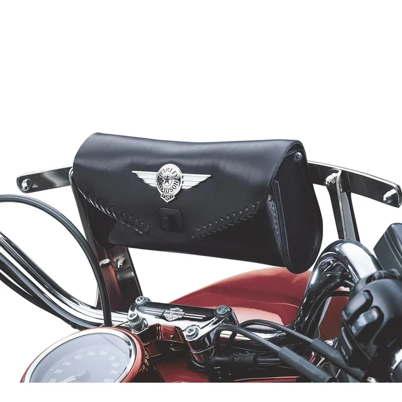 Fat Boy Windshield Bag with Die-Cast Concho 56626-99 Best Seller