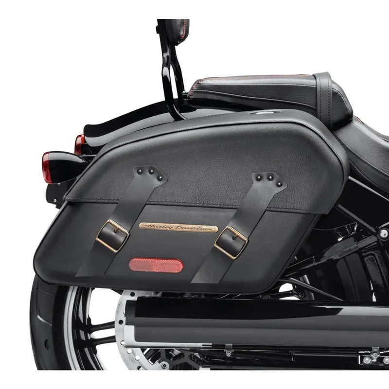Grab Now H-D Detachables Saddlebags Brass Accents 90201645A