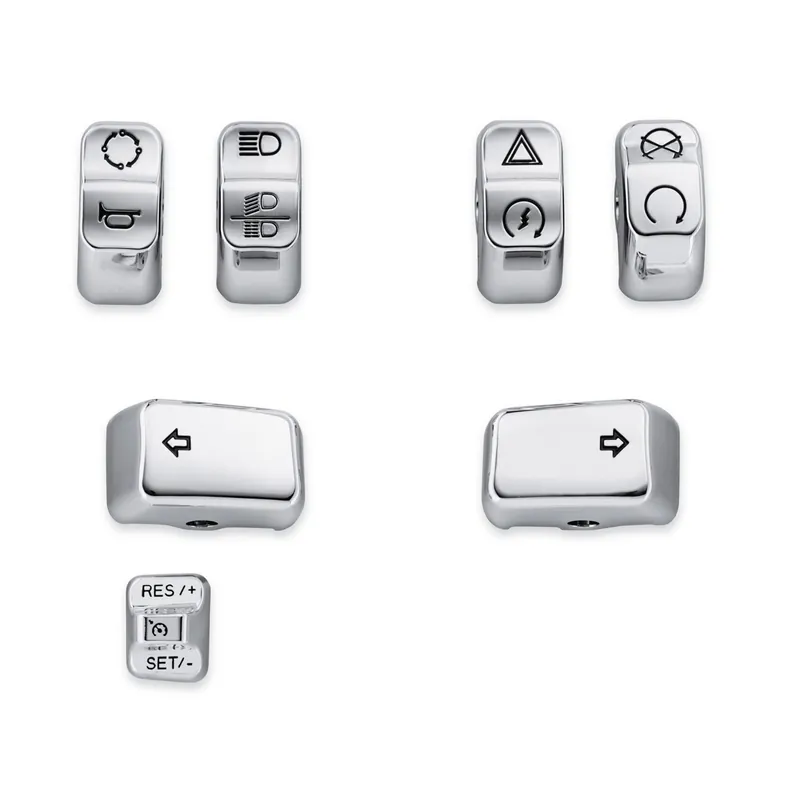 Harley-Davidson Chrome Switch Kit Free Returns