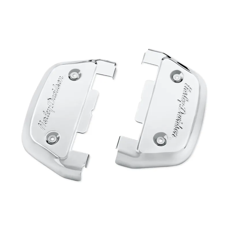 Passenger footboard covers with Harley-Davidson lettering Price Cut