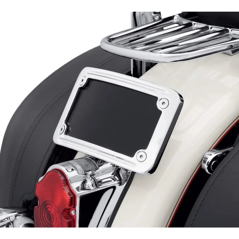 Rounded License Plate Frame Softail Deluxe 67900007 Best Price