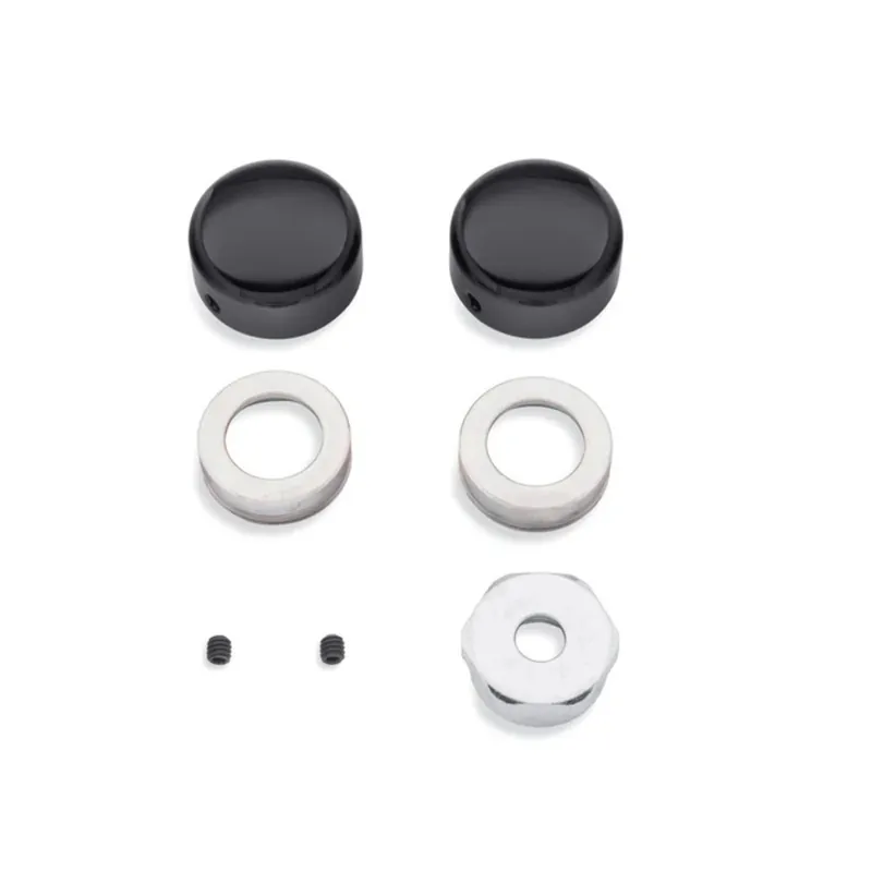 Flash Sale Rear Axle Nut Covers Black Softail 43000052