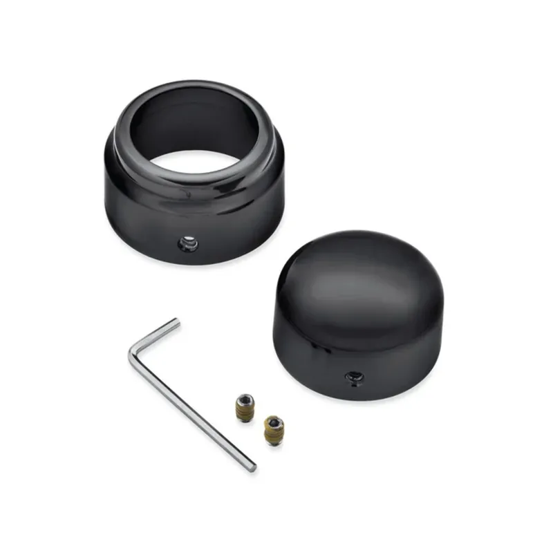 Rear Axle Nut Covers Black Dyna Softail 43000109 Editor’s Pick