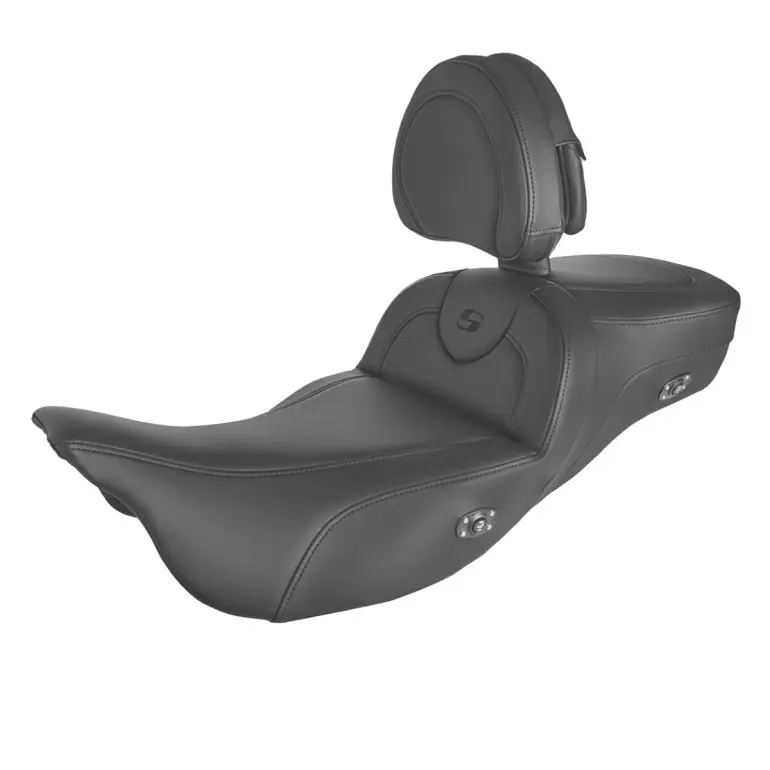 Worldwide Shipping 2008-2024* FLHR FLHT FLHX & FLTR Heated RoadSofa™ Black Ext Reach Seat with Backrest