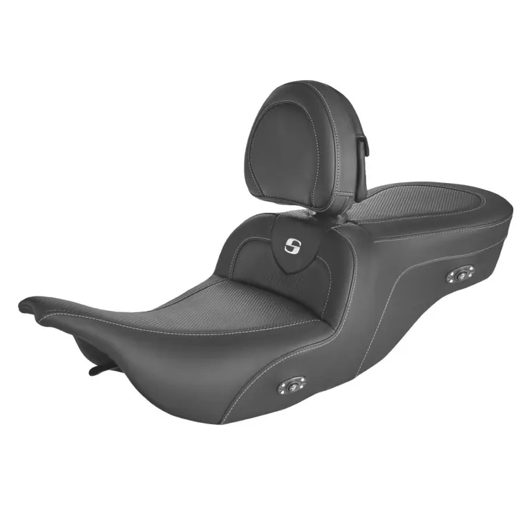 Hot Picks 1997-2007 FLHT  FLTR Heated Roadsofa™ CF Seat with Drivers Backrest