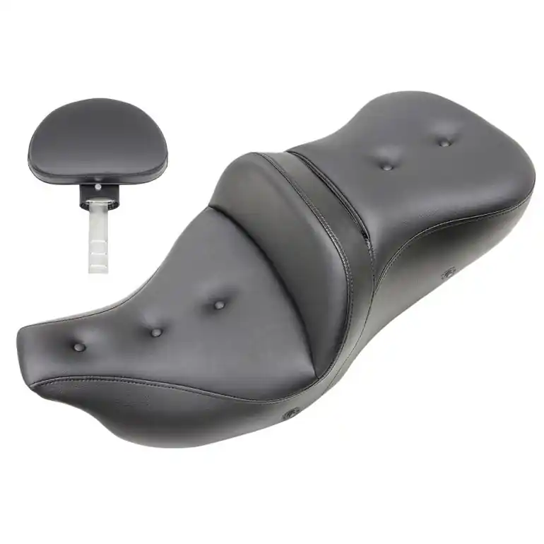 2008-2024* FLHR FLHT FLHX & FLTR Heated Ext Reach Roadsofa™ PT Seat with Driver's Backrest Premium