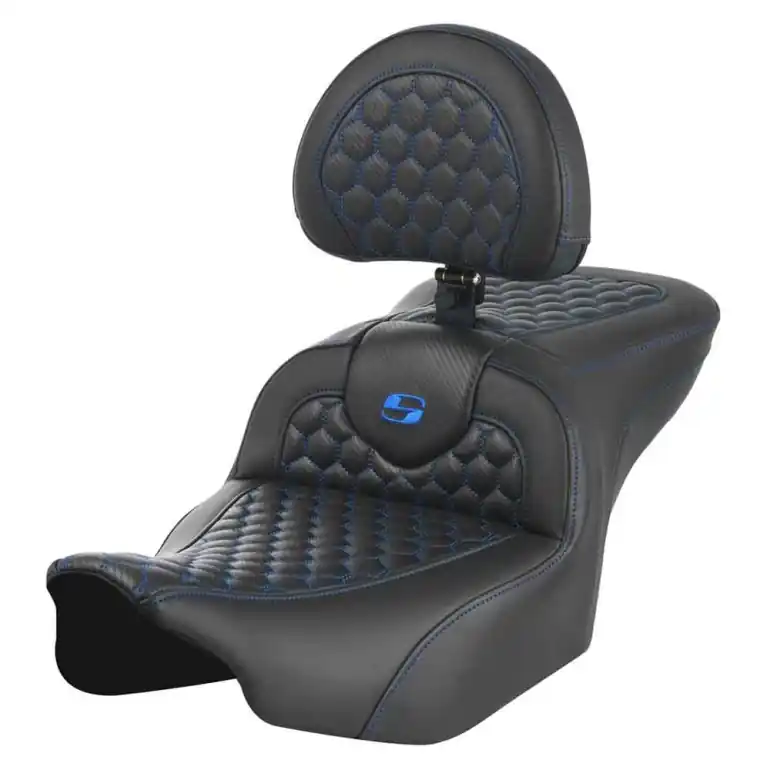 2024-25 Road Glide / Street Glide | 2023-25 CVO Road Glide / Street Glide RoadSofa™ HC with Driver's Backrest Blue Stitching New Arrival