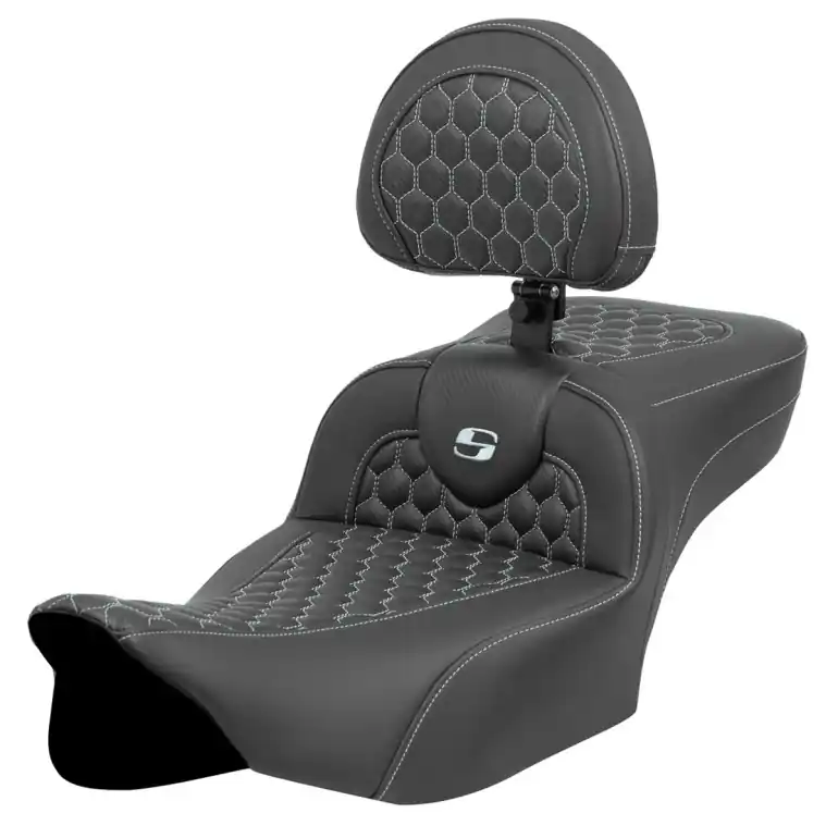 New Arrival 2024-25 Road Glide / Street Glide | 2023-25 CVO Road Glide / Street Glide RoadSofa™ HC Silver Ext Reach with Driver's Backrest