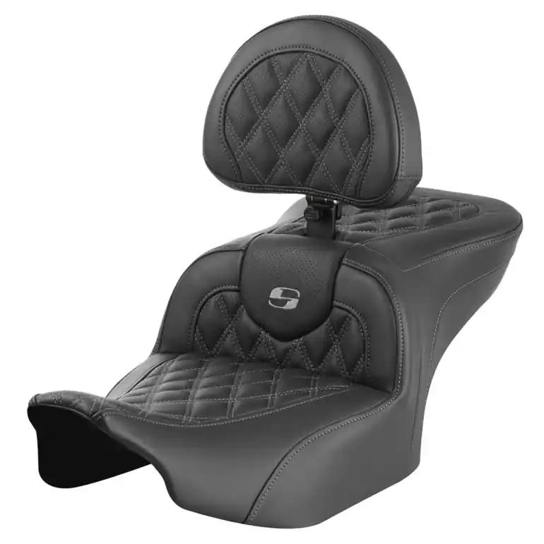 2024-25 Road Glide / Street Glide | 2023-25 CVO Road Glide / Street Glide RoadSofa LS w/Backrest All Dark Grey Stitching Free Returns