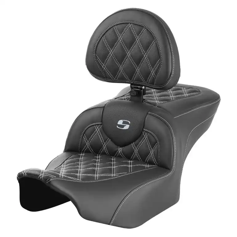 2024-25 Road Glide / Street Glide | 2023-25 CVO Road Glide / Street Glide RoadSofa LS w/Backrest All Silver Stitching Don’t Miss Out