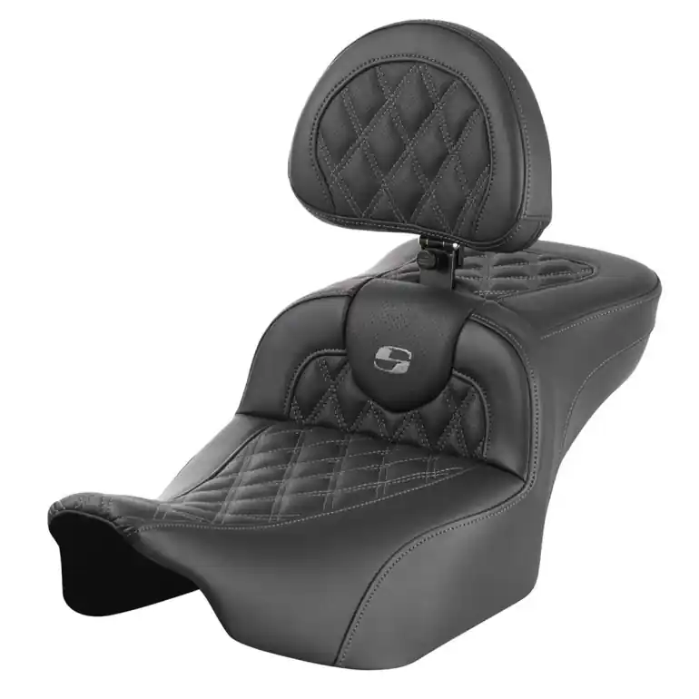 2024-25 Road Glide / Street Glide | 2023-25 CVO Road Glide / Street Glide RoadSofa LS Ext Reach w/Backrest All Grey Stitching Mega Sale