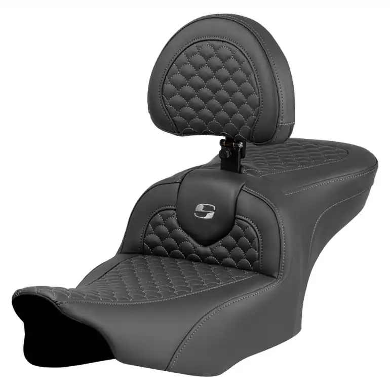 2024-25 Road Glide / Street Glide | 2023-25 CVO Road Glide / Street Glide RoadSofa DS w/Drivers Backrest Dark Grey Stitch Warranty Included