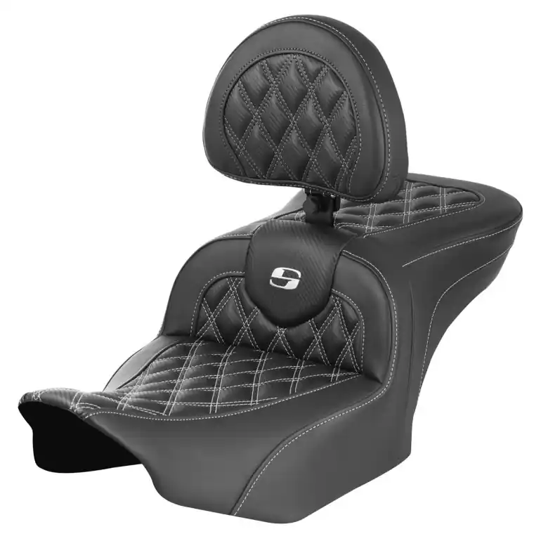 2024-25 Road Glide / Street Glide | 2023-25 CVO Road Glide / Street Glide RoadSofa CF LS White w/ Drivers Backrest Express Delivery