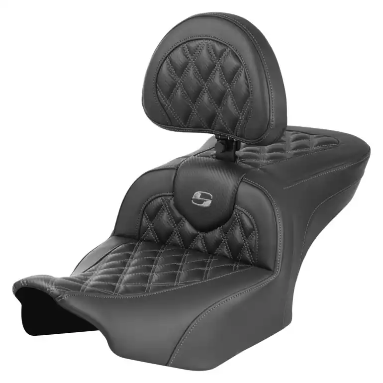 2024-25 Road Glide / Street Glide | 2023-25 CVO Road Glide / Street Glide RoadSofa CF LS Dark Grey w/ Drivers Backrest Warranty Included