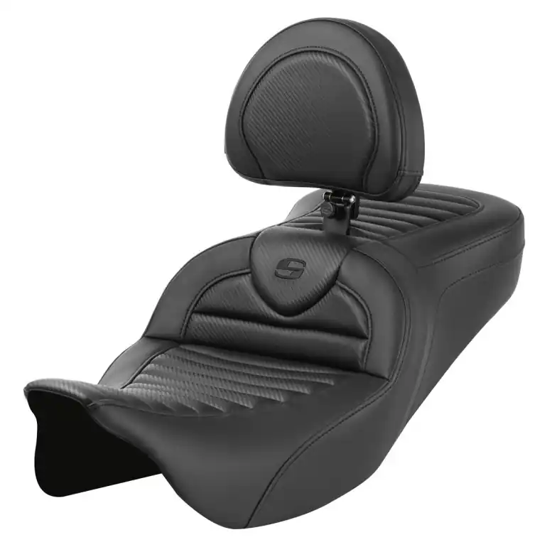 2008-2024* FLHR FLHT FLHX & FLTR Roadsofa™ TR CF Seat w/ Backrest Flash Sale