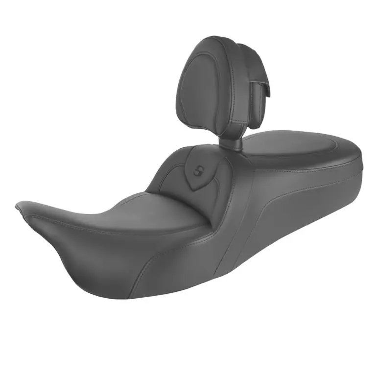 Limited Time 2008-2024* FLHR FLHT FLHX & FLTR Roadsofa™ Black Seat w/ Backrest