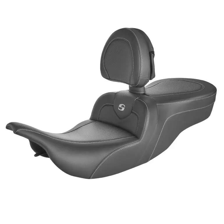 Buy Direct 1997-2007 FLHT  FLTR Roadsofa™ CF Seat with Drivers Backrest