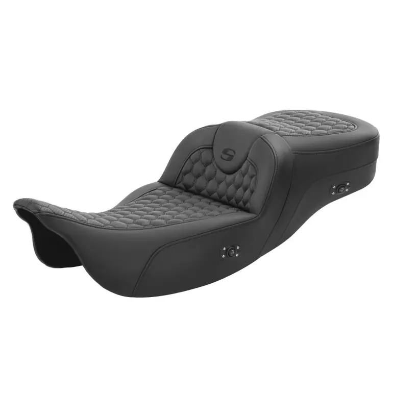FLHR FLHT FLHX & FLTR Heated Roadsofa™ HC Ext. Reach Seat Black Buy Direct