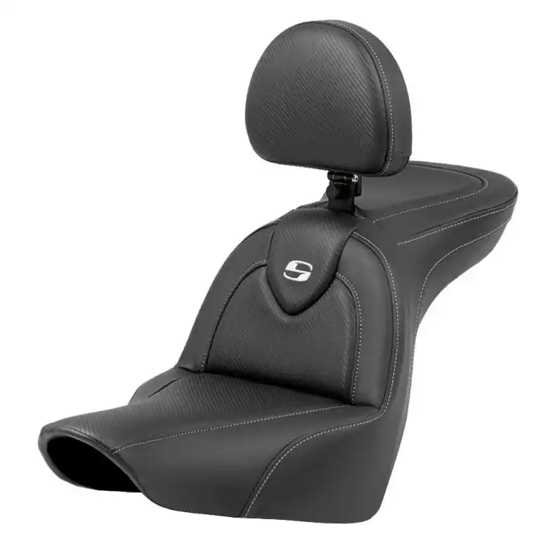 Time-Limited 2018-2025 Low Rider FXLR/FXLRS/FXLRST Sport Glide FLSB RoadSofa™ CF Seat with Driver's Backrest