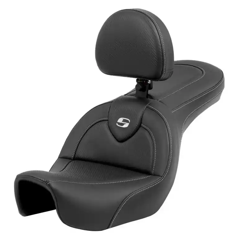 2006-2017 FXD FXDWG FLD Dyna RoadSofa™ CF Seat with Driver's Backrest Next Day Delivery
