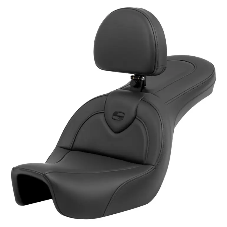 2006-2017 FXD FXDWG FLD Dyna RoadSofa™ Black Seat with Driver's Backrest In Demand