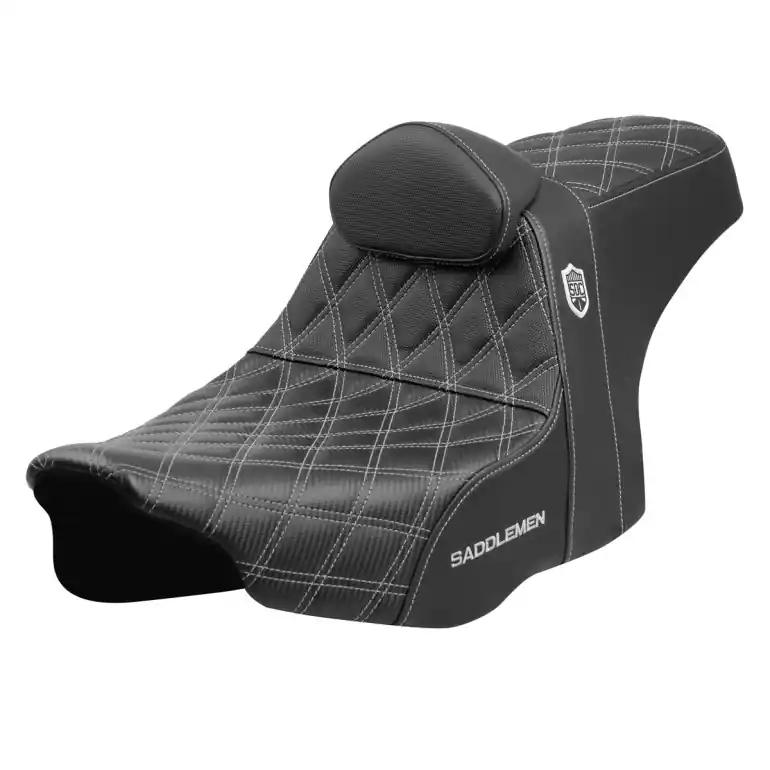 2024-25 Road Glide / Street Glide 2023-25 CVO Road Glide / Street Glide SDC Pro Series Gripper Seat w/Lumbar Rest Silver Stitching Viral