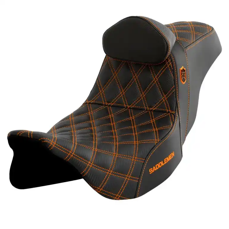 Pro Series SDC Performance Gripper Seat with Driver's Lumbar Rest Orange Affordable