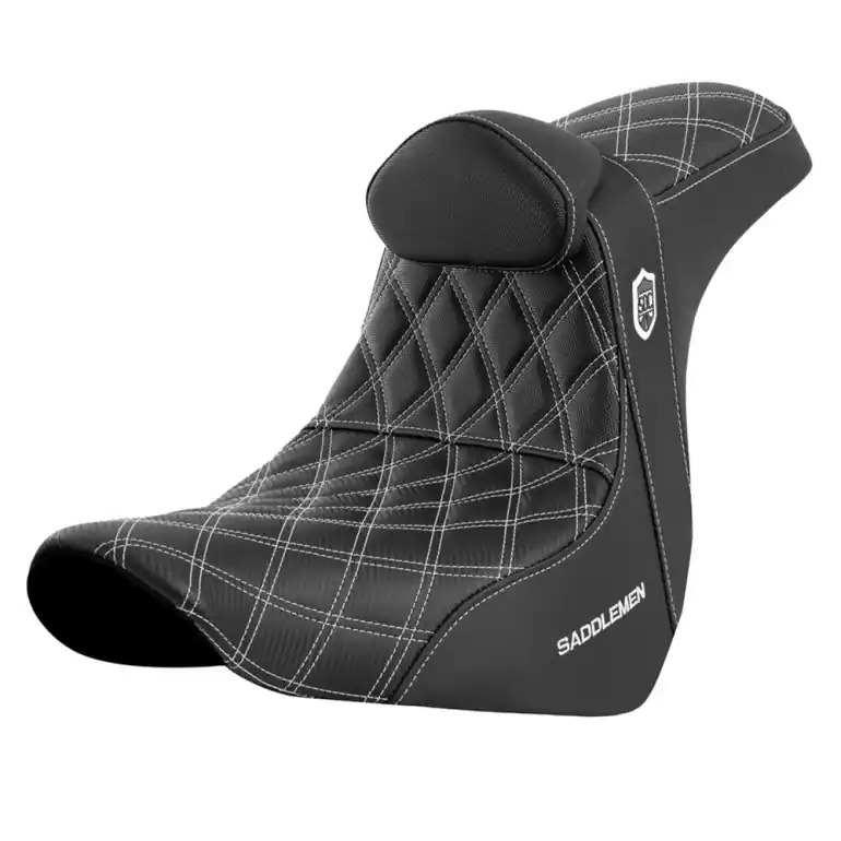 2018-2024 Harley Davidson Low Rider Seat w/ Lumbar Rest White Fast Shipping