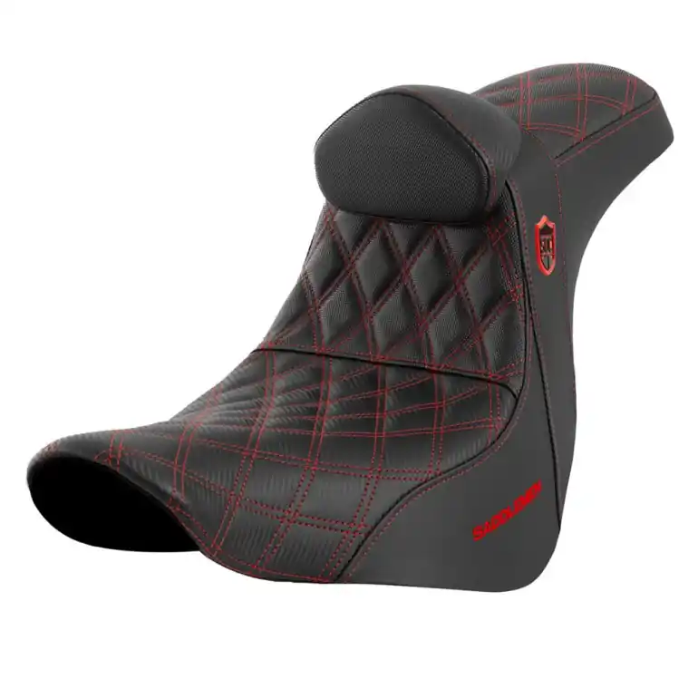 Free Shipping 2018-2024 Harley Davidson Low Rider Seat w/ Lumbar Rest Red
