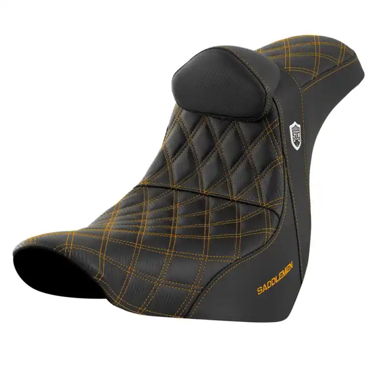 2018-2024 Harley Davidson Low Rider Seat w/ Lumbar Rest Gold Buy Today