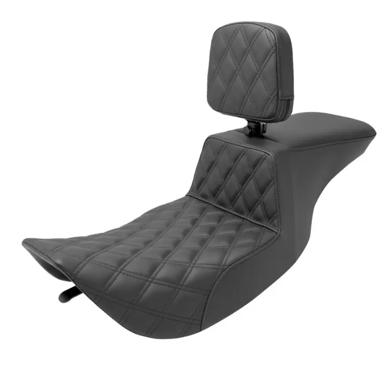 1997-2007 FLHR FLHX (except FLHRS) Tour Step-Up™ Seat w/ Rider Backrest Rider LS Handmade