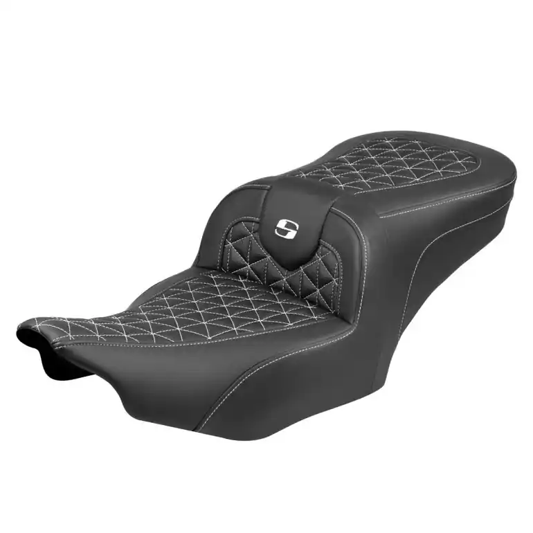 Super Sale 2024-25 Road Glide / Street Glide | 2023-25 CVO Road Glide / Street Glide RoadSofa Tri-Gripper Seat White