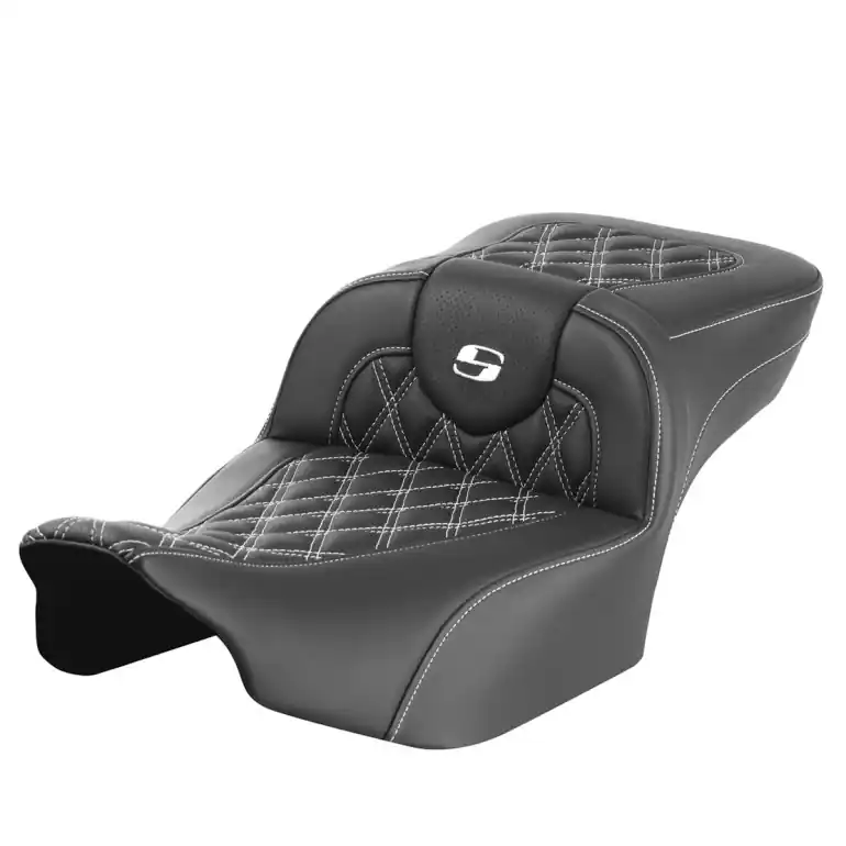 Special Discount 2024-25 Road Glide / Street Glide | 2023-25 CVO Road Glide / Street Glide RoadSofa LS Ext Reach Seat All White Stitching