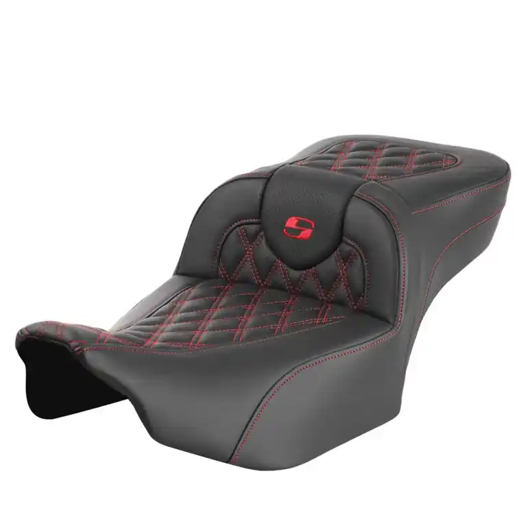 2024-25 Road Glide / Street Glide | 2023-25 CVO Road Glide / Street Glide RoadSofa LS Ext Reach Seat All Red Stitching Affordable