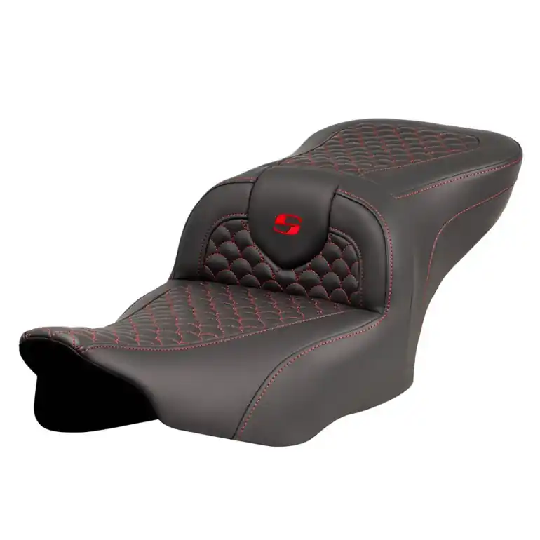 Reduced Price 2024-25 Road Glide / Street Glide | 2023-25 CVO Road Glide / Street Glide RoadSofa DS Seat Red Stitch