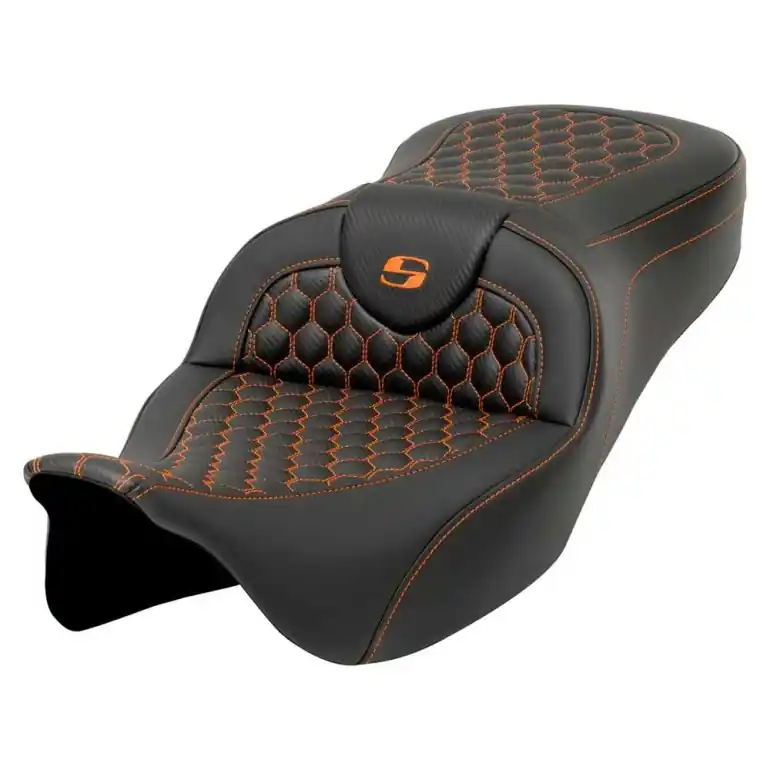 While Supplies Last 2008-2024* FLHR FLHT FLHX & FLTR  RoadSofa™ HC Seat Orange