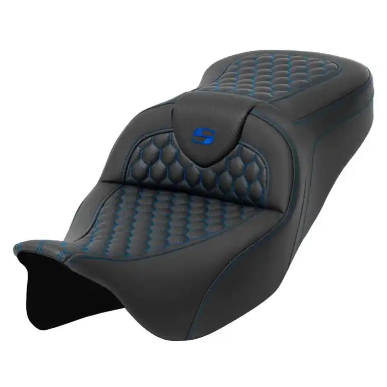 Hot Deal 2008-2024* FLHR FLHT FLHX & FLTR  RoadSofa™ HC Seat Blue