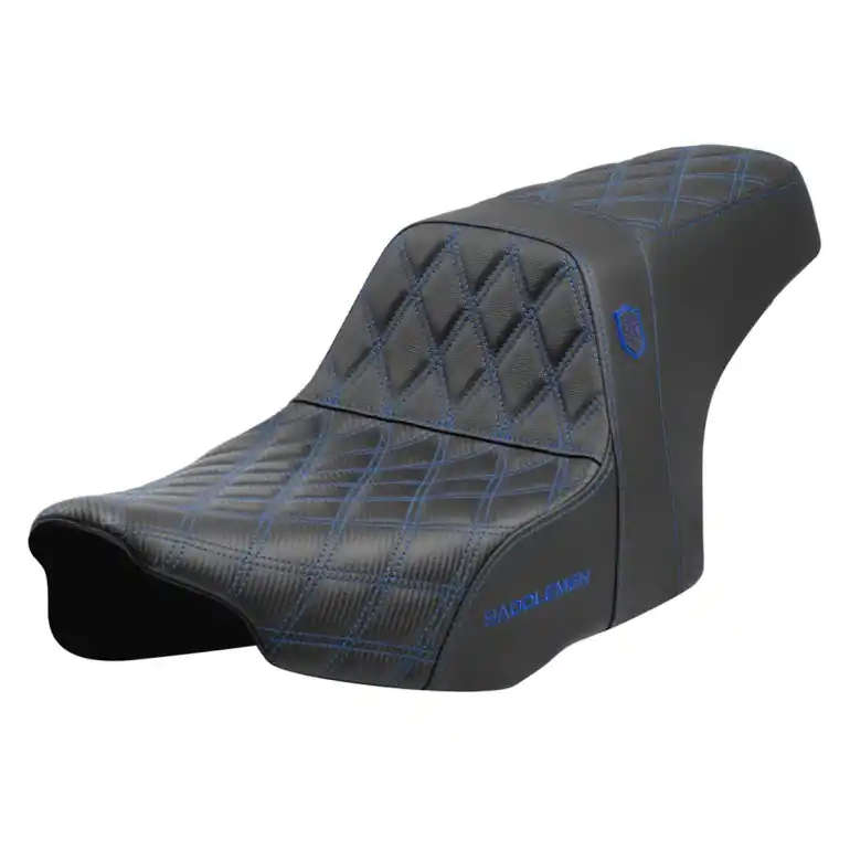 Genuine 2024-25 Road Glide / Street Glide | 2023-25 CVO Road Glide / Street Glide SDC Performance Pro Series Gripper Seat Blue Stitching