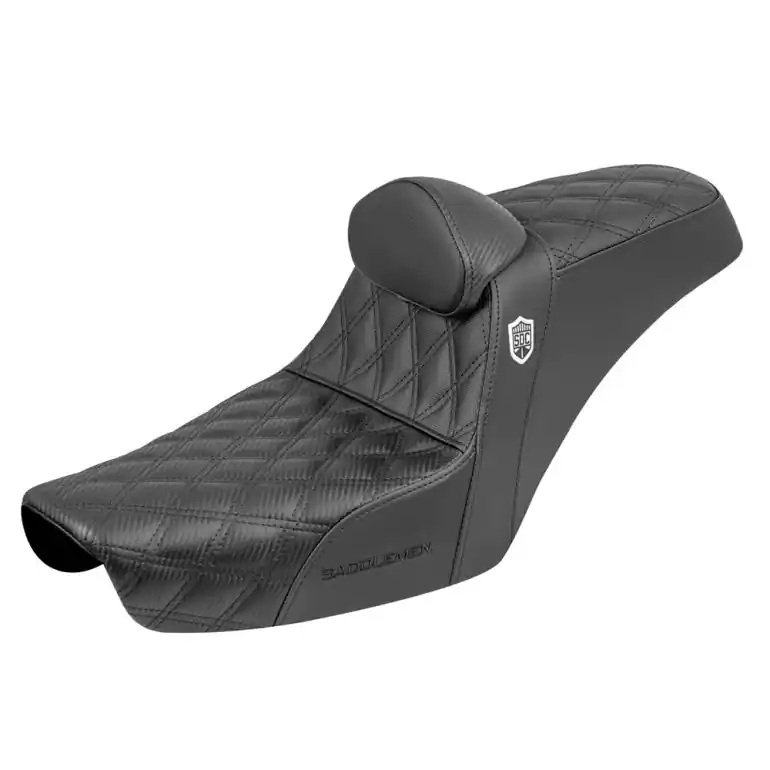 1996-2003 FXD Dyna SDC Pro Series Gripper Seat with Lumbar Rest | Harley Dyna FXD Seat Reduced Price